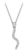 TruSilver Snake Pendant on Cable Chain