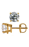 14K Yellow Gold Round Diamond Stud Earrings (2.00 ct. tw.)