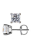 14K White Gold Princess Diamond Stud Earrings (1.50 ct. tw)