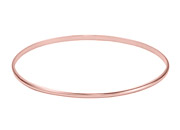 14K Pink Gold Half Round Bangle Bracelet