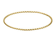 14K Yellow Gold Twisted Bangle Bracelet